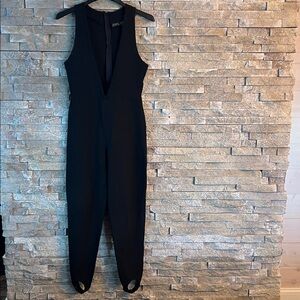 🖤Vintage Boutique Europa Black Stirrup Jumpsuit